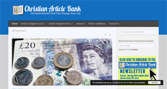 Desktop Screenshot of christian-article-bank.com