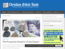 Tablet Screenshot of christian-article-bank.com